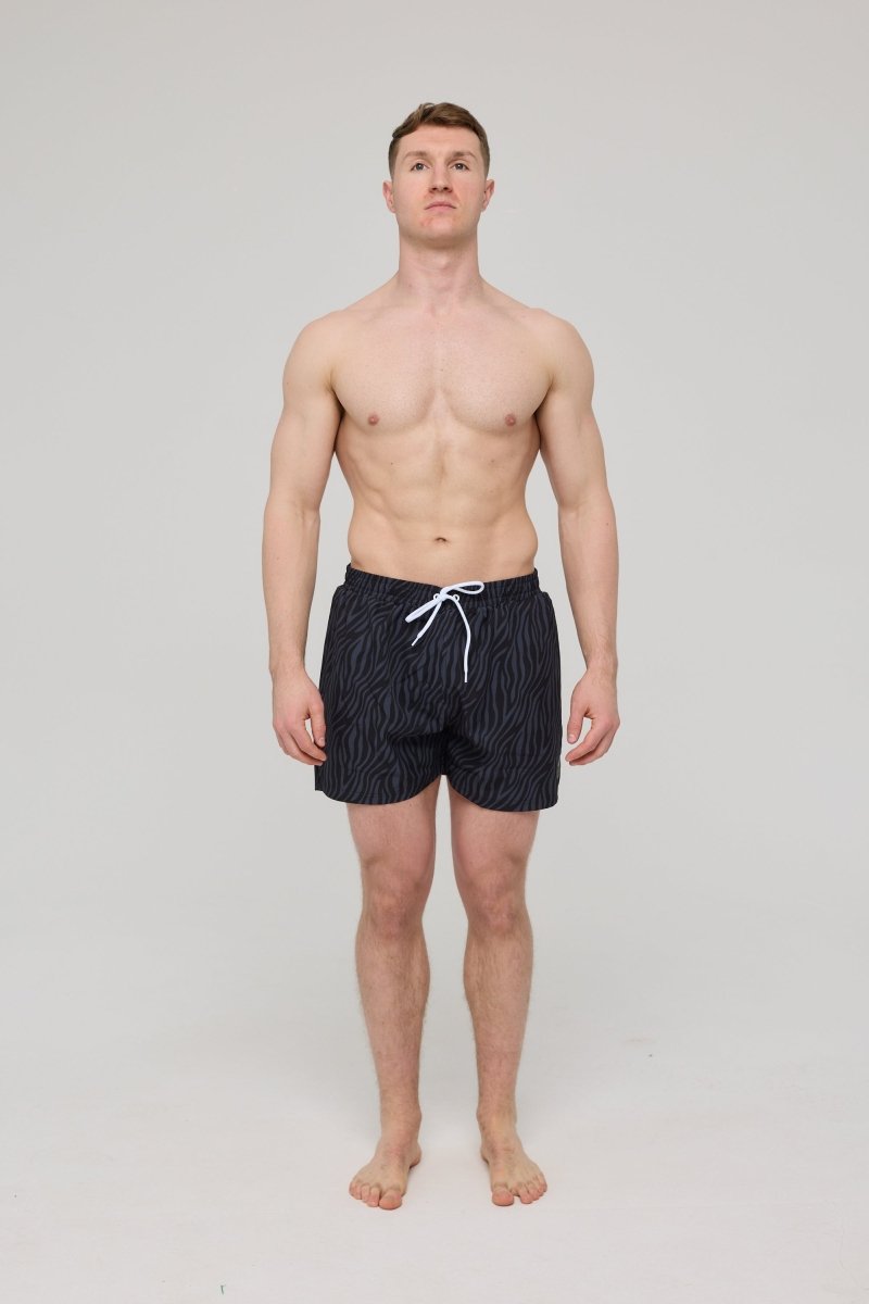 Black Tiger Men's Swim Shorts - OOSC Clothing