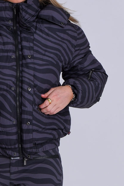 Chic Puffer Jacket - Black Tiger - OOSC Clothing
