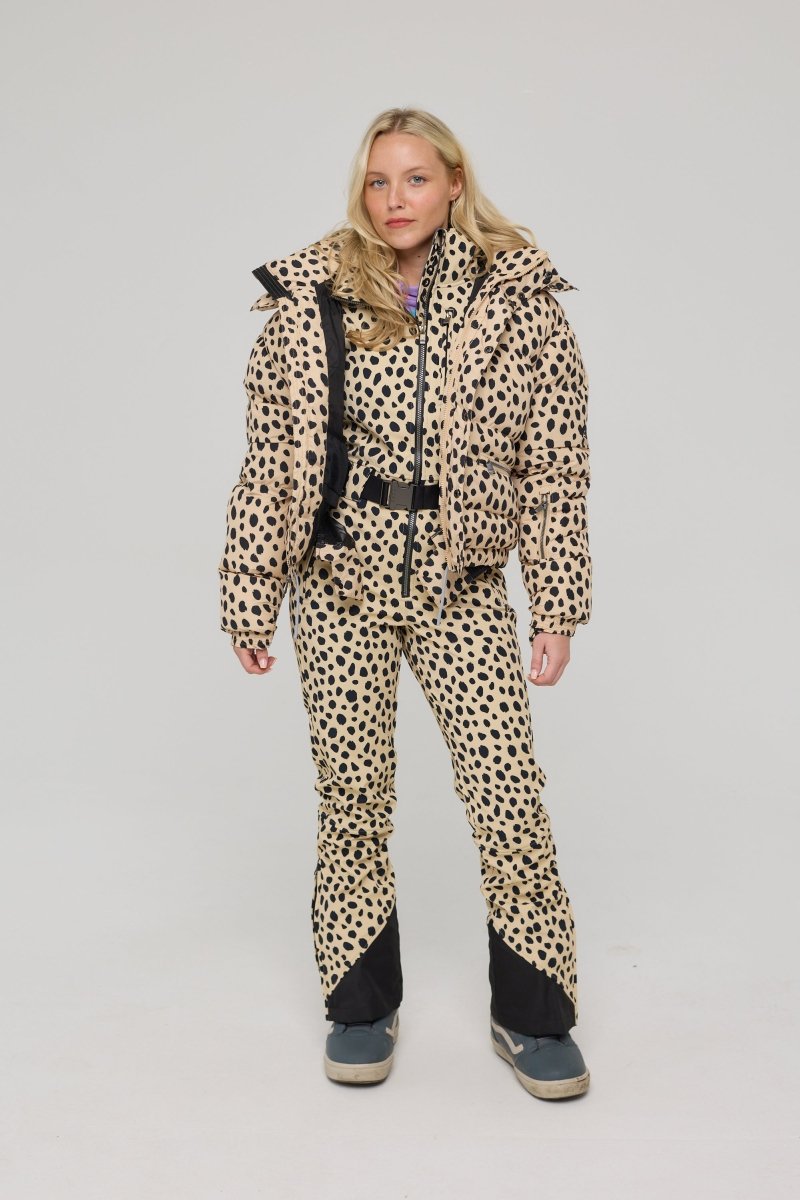 Chic Puffer Jacket - Cheetah - OOSC Clothing