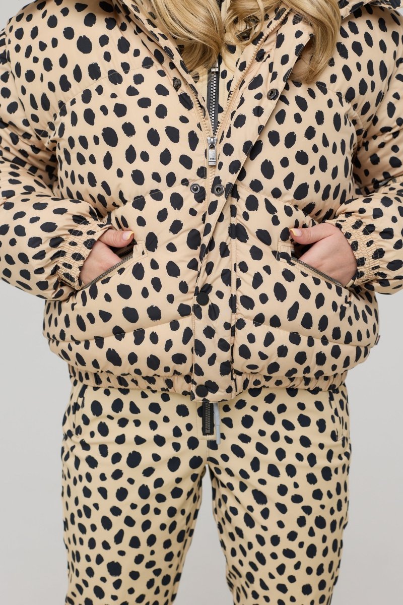 Chic Puffer Jacket - Cheetah - OOSC Clothing
