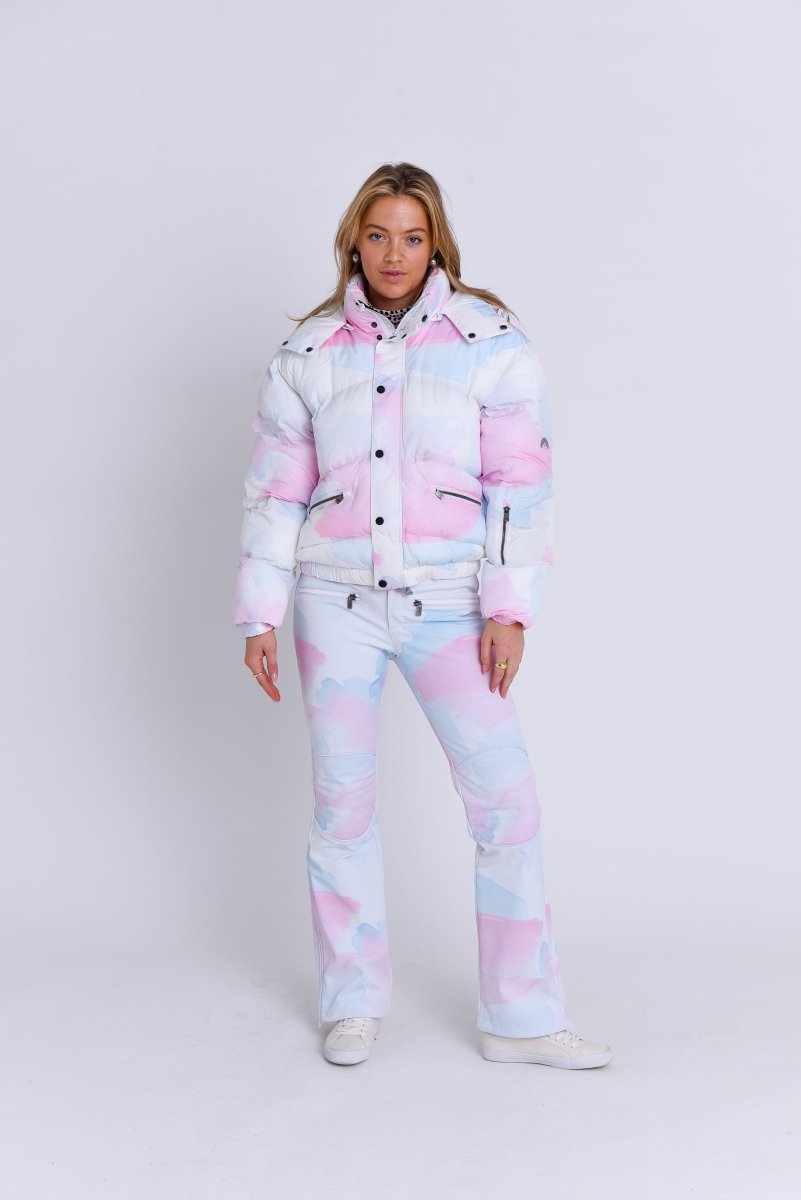 Chic Puffer Jacket - Watercolour - OOSC Clothing