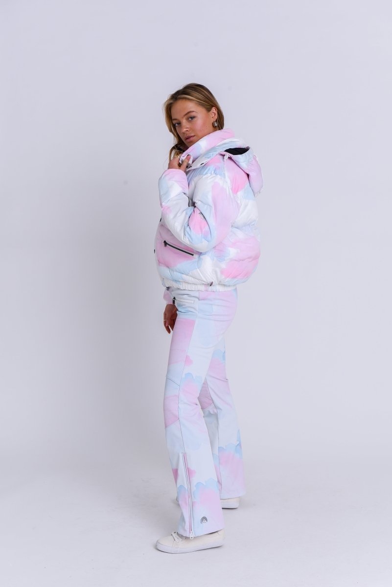Chic Puffer Jacket - Watercolour - OOSC Clothing