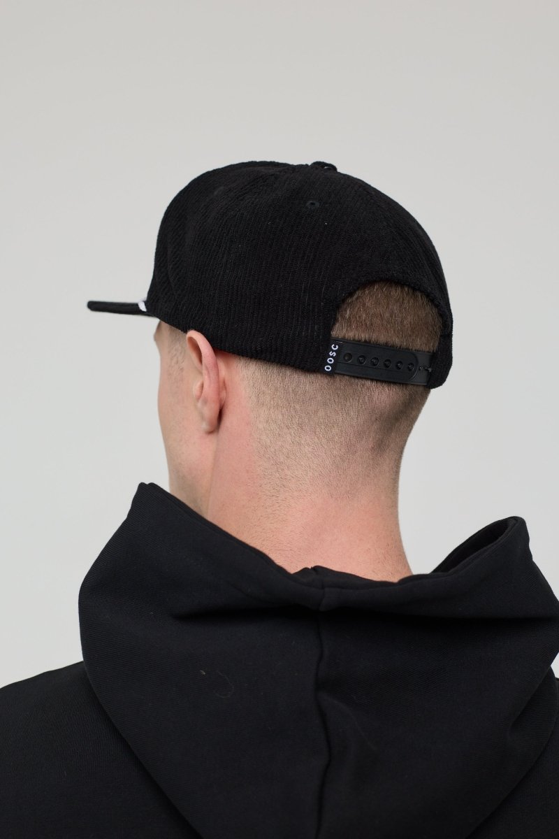 Classic Corduroy Cap - Black - OOSC Clothing