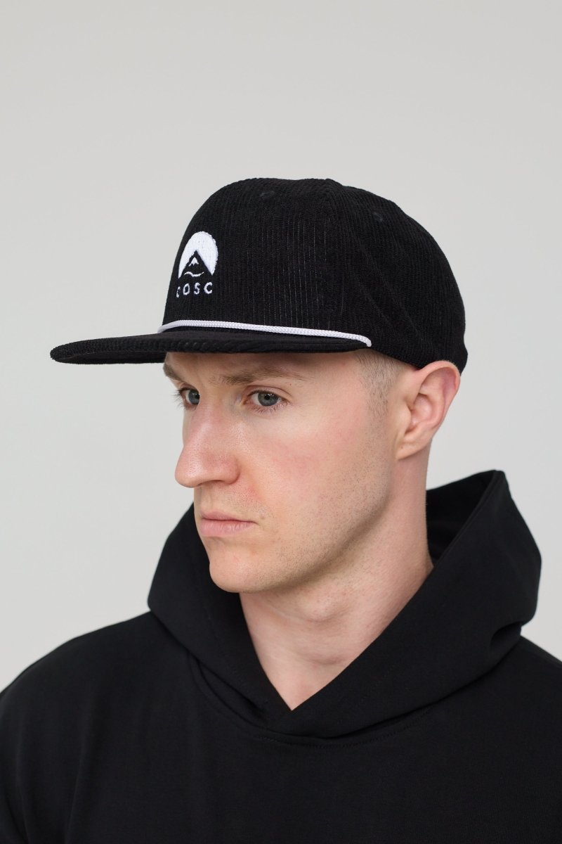 Classic Corduroy Cap - Black - OOSC Clothing
