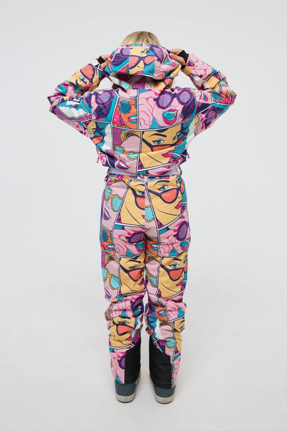 Comic Book Candy - Curved Women's Ski Suit - OOSC Clothing