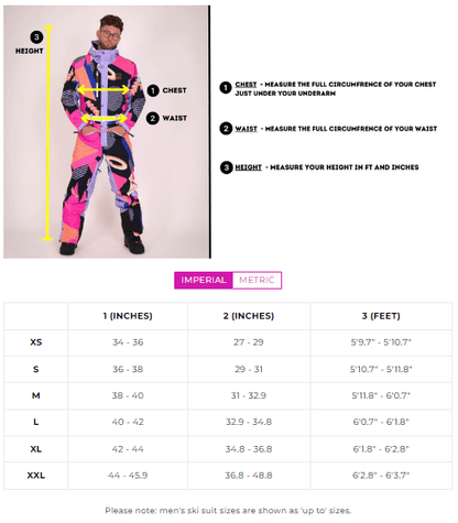 Comic Book Candy Ski Suit - Mens - OOSC Clothing