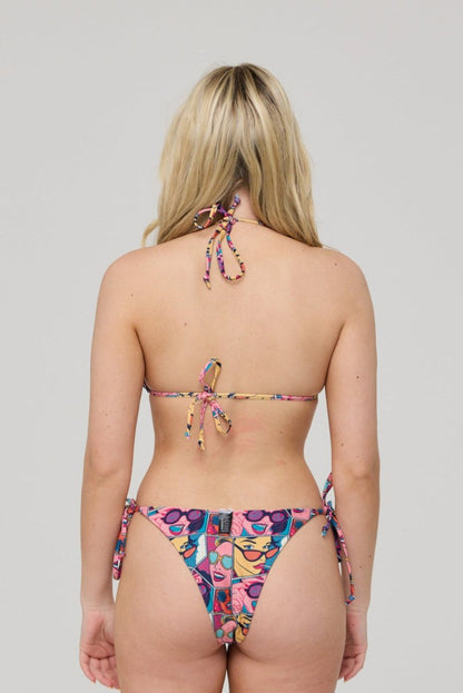 Comic Book Candy Triangle Bikini Top - OOSC Clothing