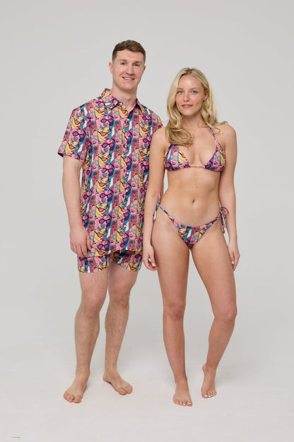 Comic Book Candy Triangle Bikini Top - OOSC Clothing