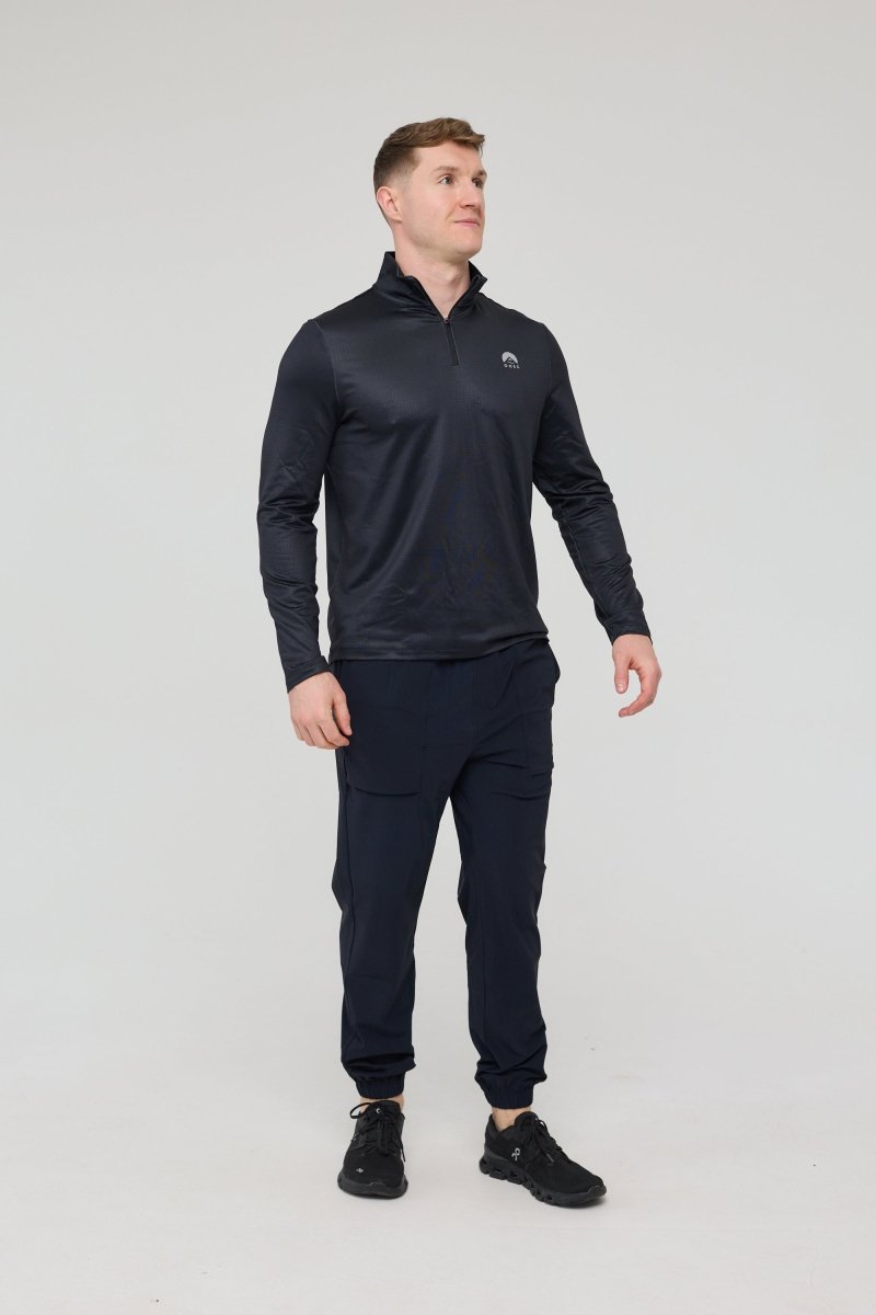 Elite Activewear 1/4 Zip Top - Black - OOSC Clothing