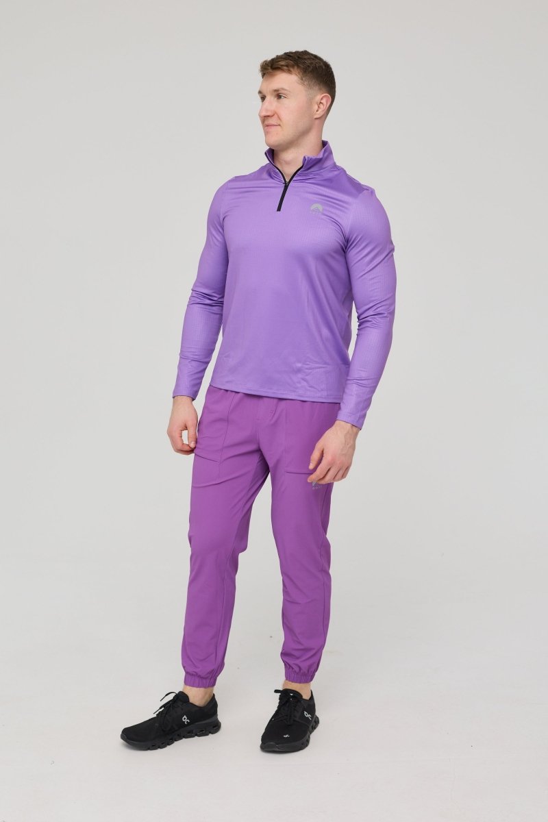 Elite Activewear 1/4 Zip Top - Purple - OOSC Clothing