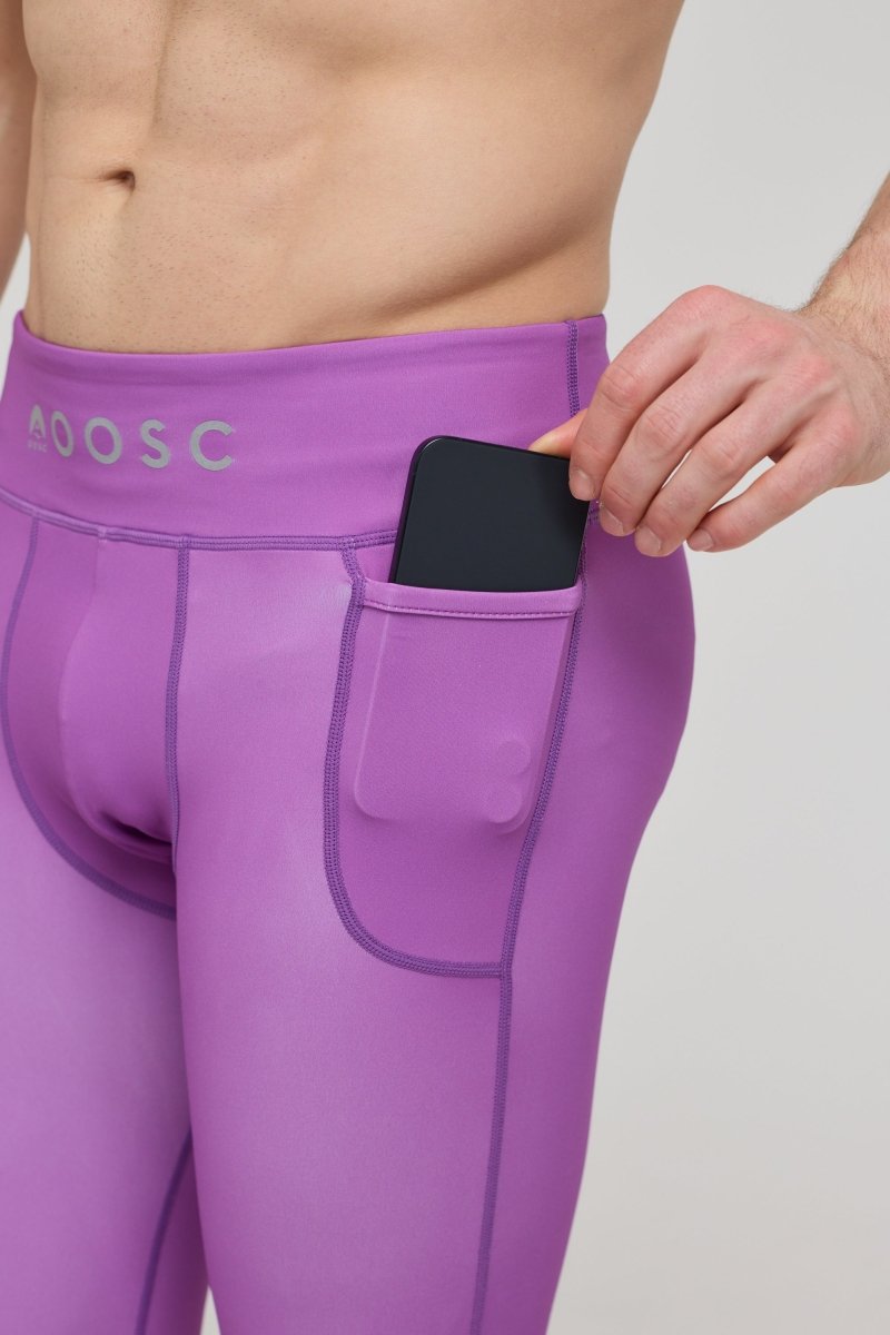 Elite Activewear Leggings - Purple - OOSC Clothing