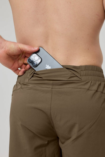 Elite Activewear Shorts - Khaki - OOSC Clothing