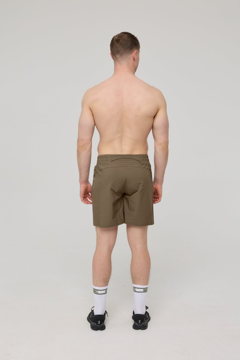 Elite Activewear Shorts - Khaki - OOSC Clothing