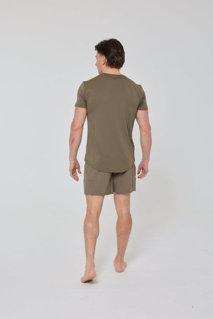 Elite Activewear Shorts - Khaki - OOSC Clothing