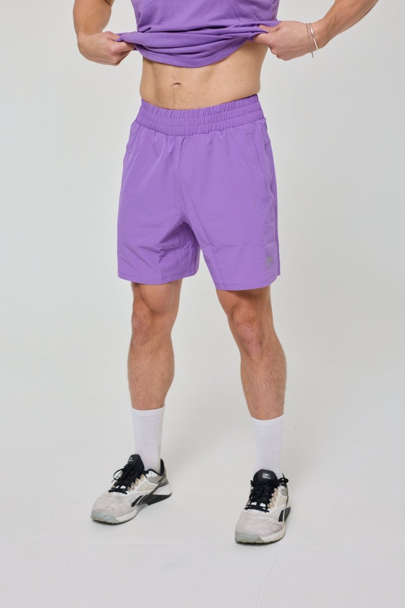 Elite Activewear Shorts - Purple - OOSC Clothing