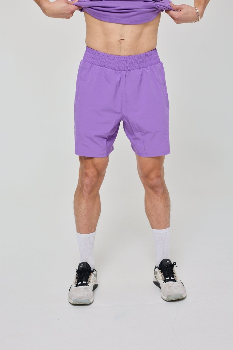 Elite Activewear Shorts - Purple - OOSC Clothing