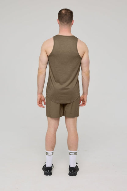 Elite Activewear Tank Khaki - Men's - OOSC Clothing