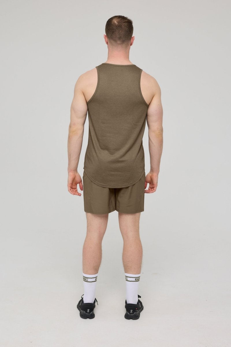 Elite Activewear Tank Khaki - Men's - OOSC Clothing