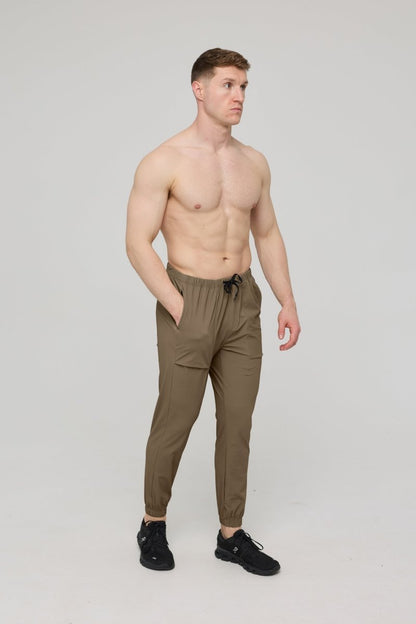 Elite Everyday Activewear Joggers - Khaki - OOSC Clothing