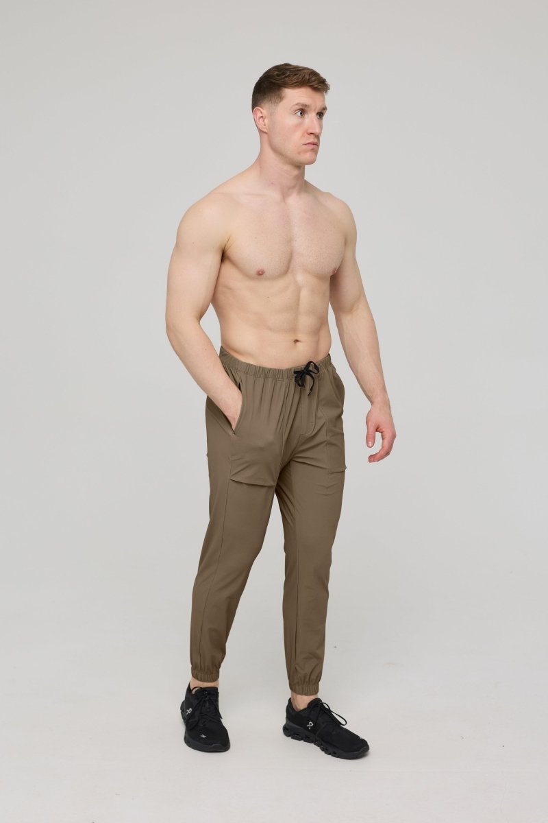 Elite Everyday Activewear Joggers - Khaki - OOSC Clothing