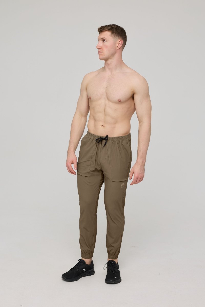 Elite Everyday Activewear Joggers - Khaki - OOSC Clothing