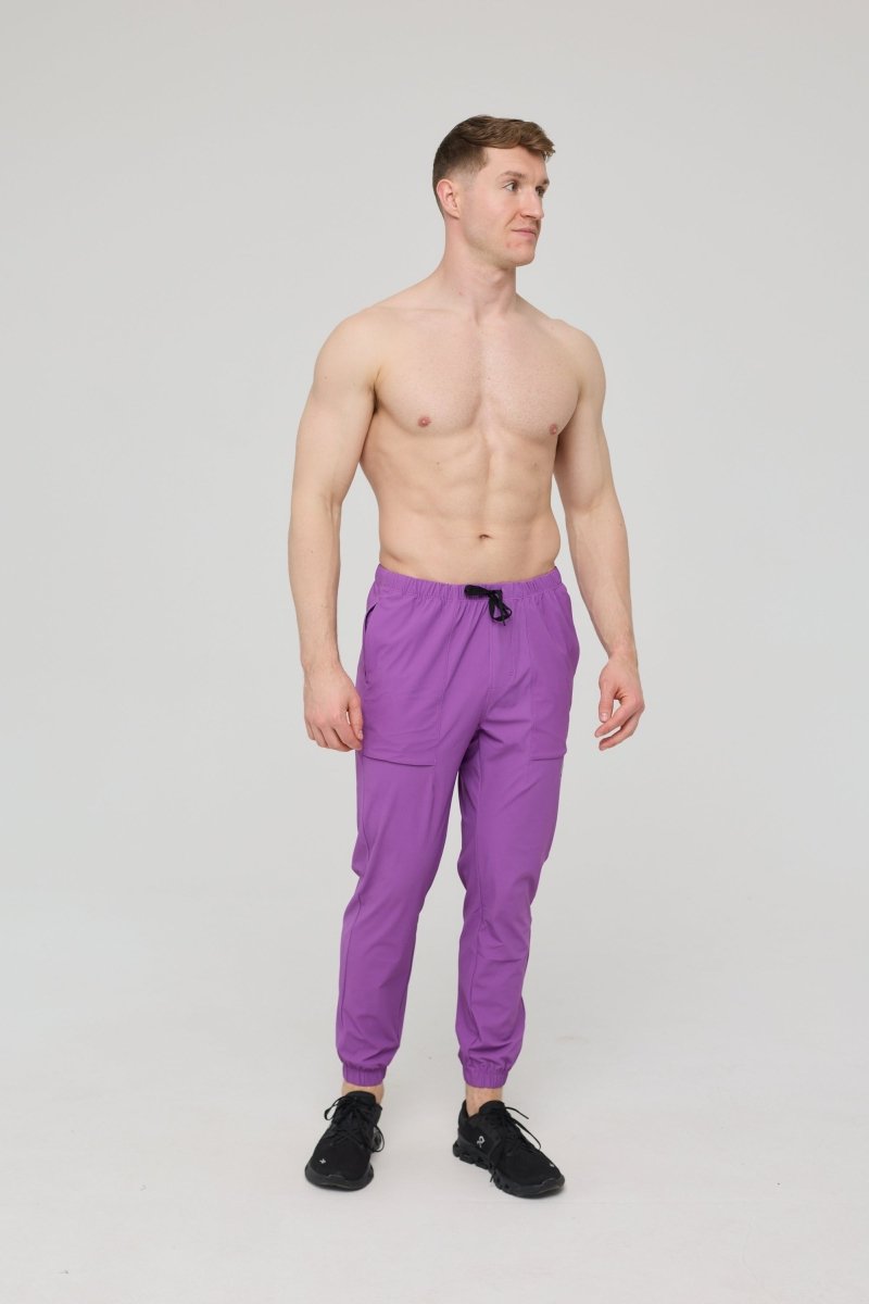 Elite Everyday Activewear Joggers - Purple - OOSC Clothing