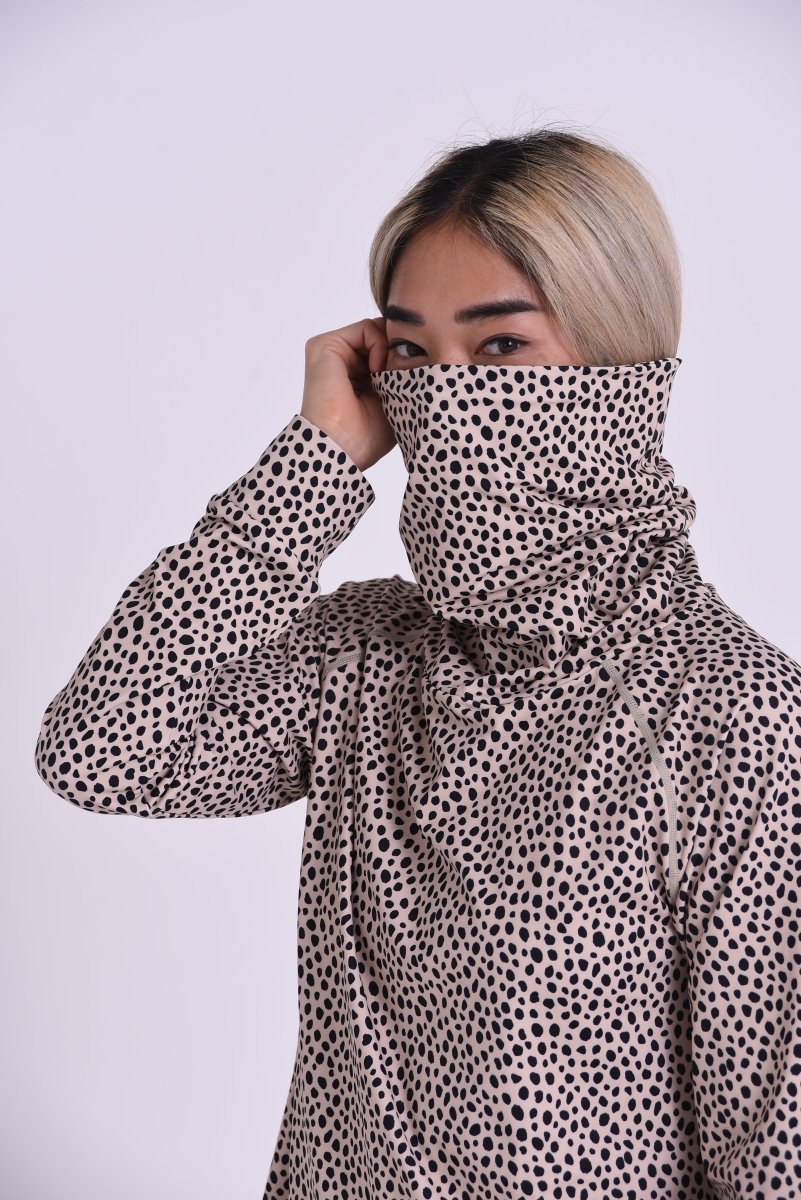 High Neck Baselayer Top Cheetah - Women's - OOSC Clothing