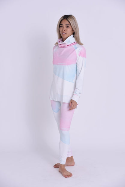High Neck Baselayer Top Watercolour - Women's - OOSC Clothing