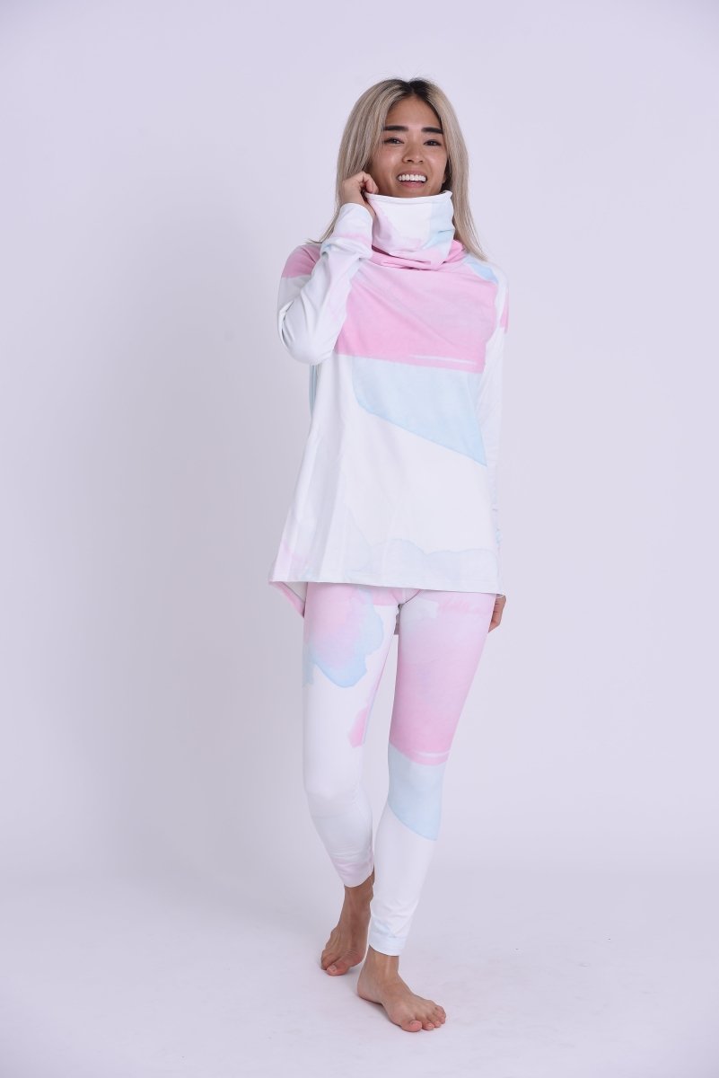 High Neck Baselayer Top Watercolour - Women's - OOSC Clothing