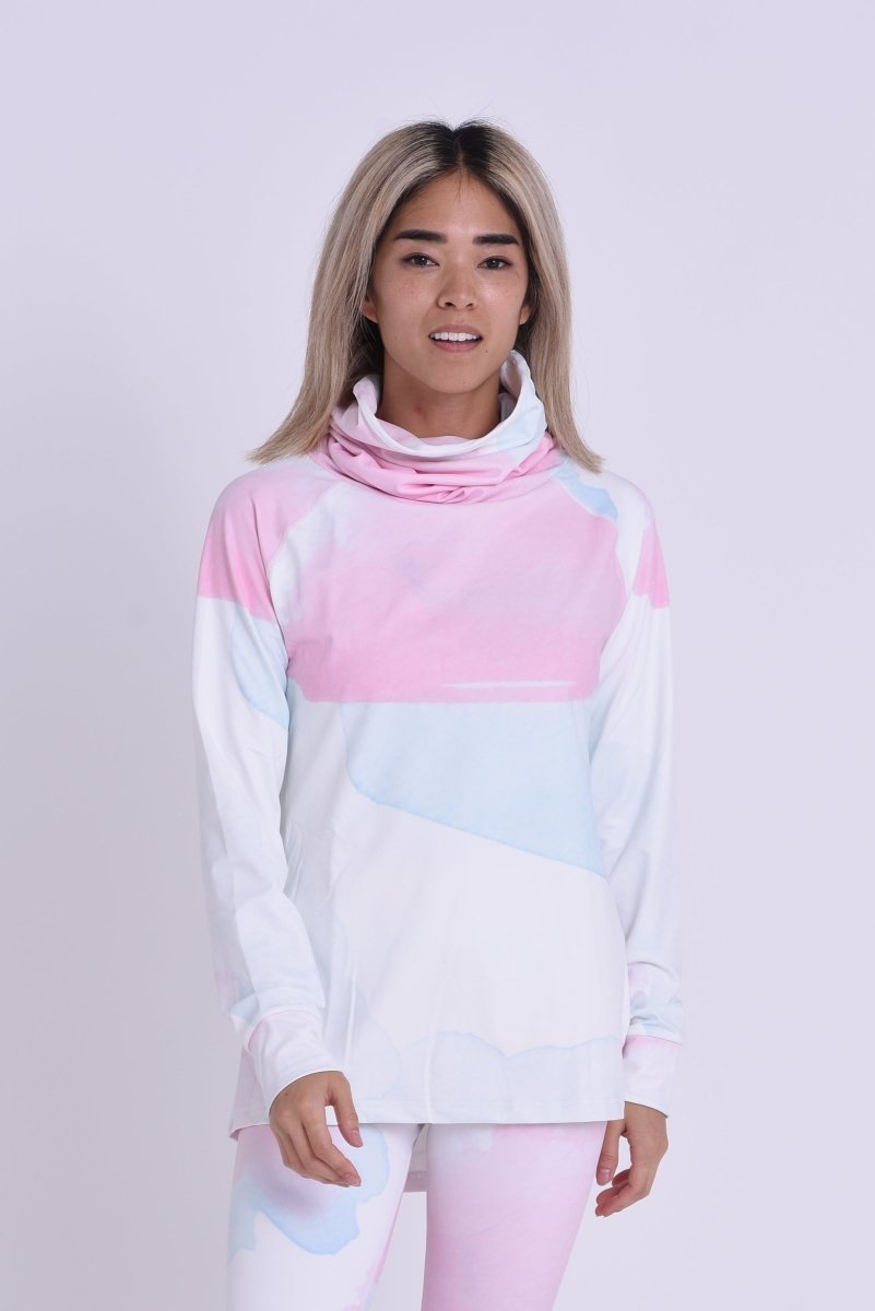 High Neck Baselayer Top Watercolour - Women's - OOSC Clothing