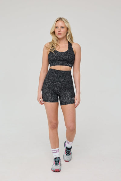 High Support Elite Crossback Sports Bra - Black Leopard - OOSC Clothing