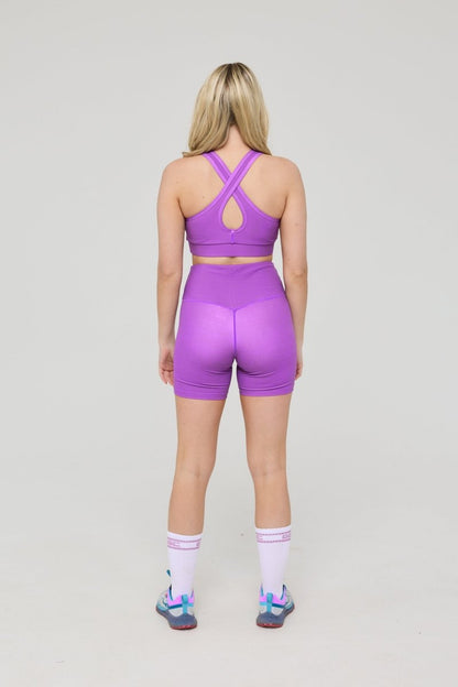 High Support Elite Crossback Sports Bra - Purple - OOSC Clothing
