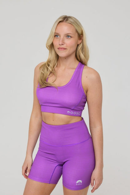 High Support Elite Crossback Sports Bra - Purple - OOSC Clothing
