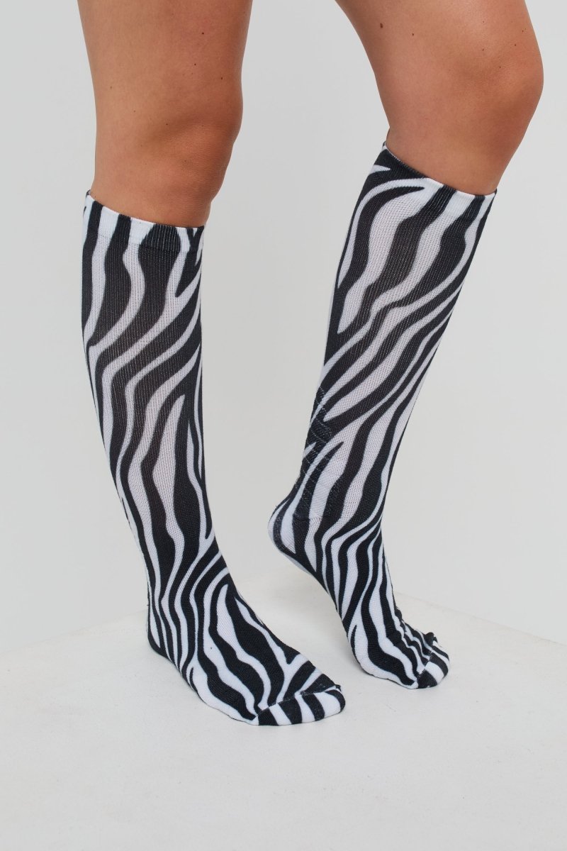 Hotel California Zebra Print Ski / Snowboard Sock - OOSC Clothing