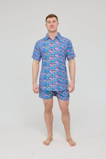 How High Men's Short Sleeve Shirt - OOSC Clothing