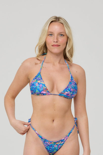 How High Triangle Bikini Top - OOSC Clothing