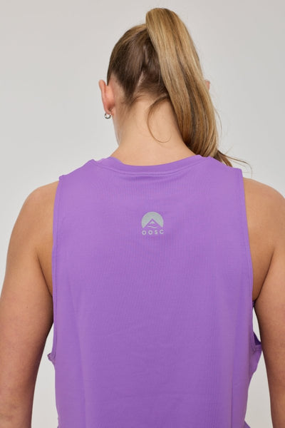 Infinite Cropped Tank Top - Purple - OOSC Clothing