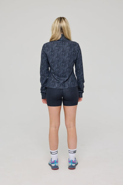 Infinite Cropped Zipped Jacket - Black Tiger - OOSC Clothing