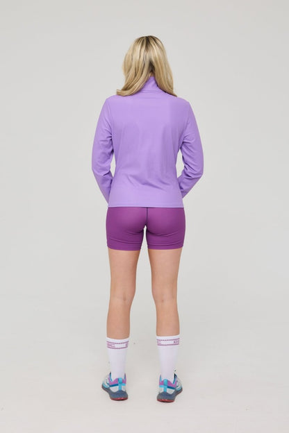 Infinite Cropped Zipped Jacket - Purple - OOSC Clothing