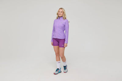 Infinite Cropped Zipped Jacket - Purple - OOSC Clothing