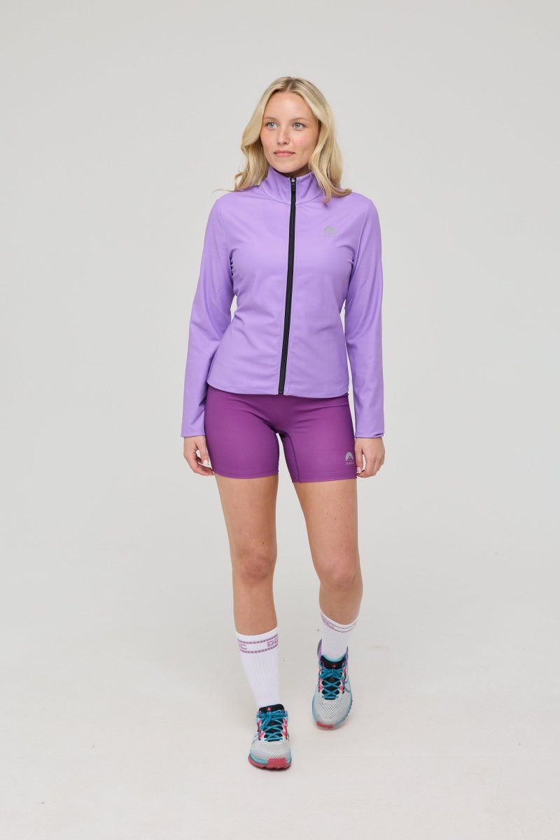 Infinite Cropped Zipped Jacket - Purple - OOSC Clothing