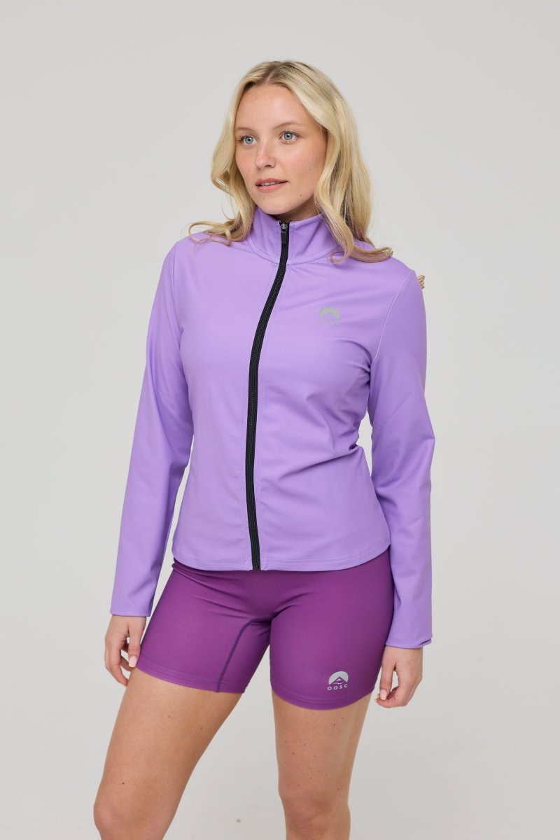 Infinite Cropped Zipped Jacket - Purple - OOSC Clothing