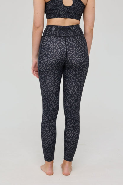 Infinite High Waisted Leggings - Black Leopard - OOSC Clothing