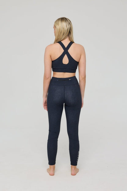 Infinite High Waisted Leggings - Black Tiger - OOSC Clothing