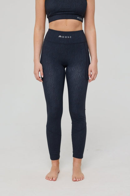 Infinite High Waisted Leggings - Black Tiger - OOSC Clothing