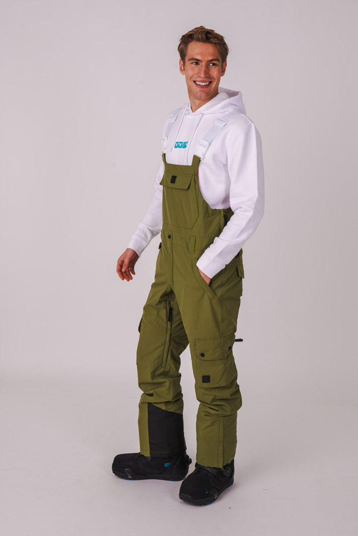 Yeh Man Ski & Snowboard Bib Pant - Khaki