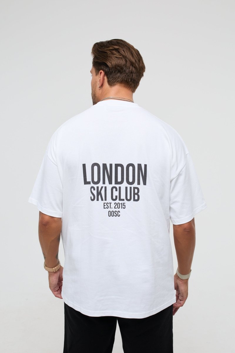 London Ski Club Oversize T-Shirt - White - OOSC Clothing