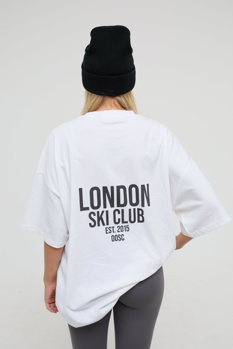 London Ski Club Oversize T-Shirt - White - OOSC Clothing