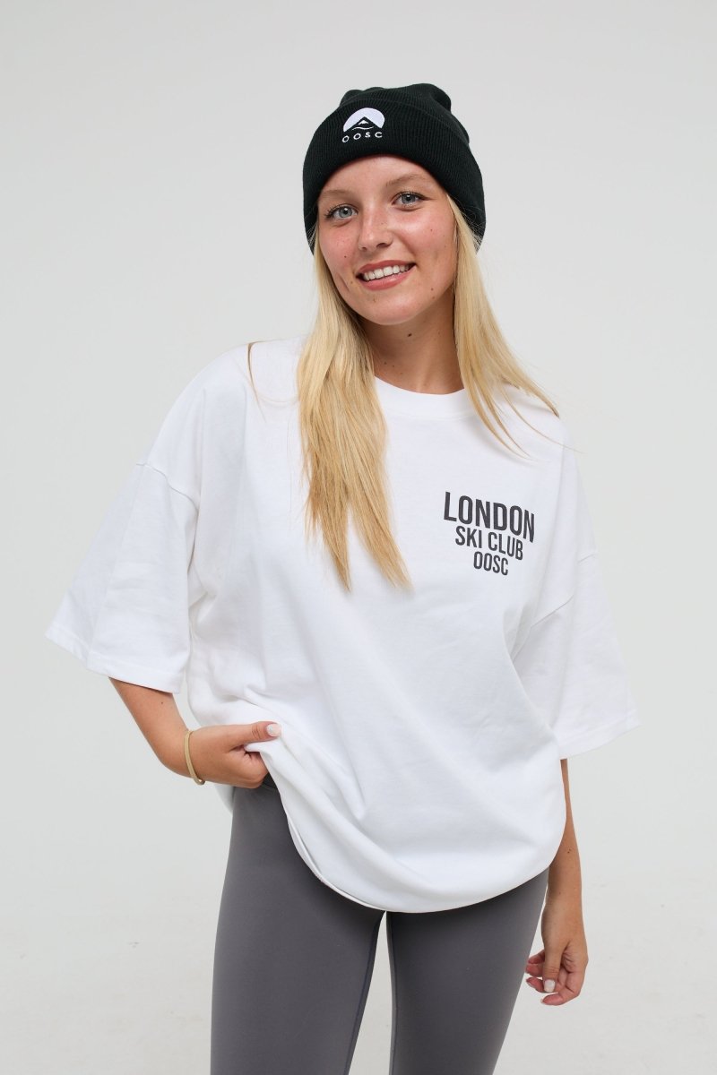 London Ski Club Oversize T-Shirt - White - OOSC Clothing