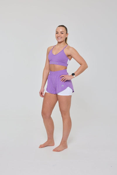 Medium Support Infinite Sports Bra - Purple - OOSC Clothing